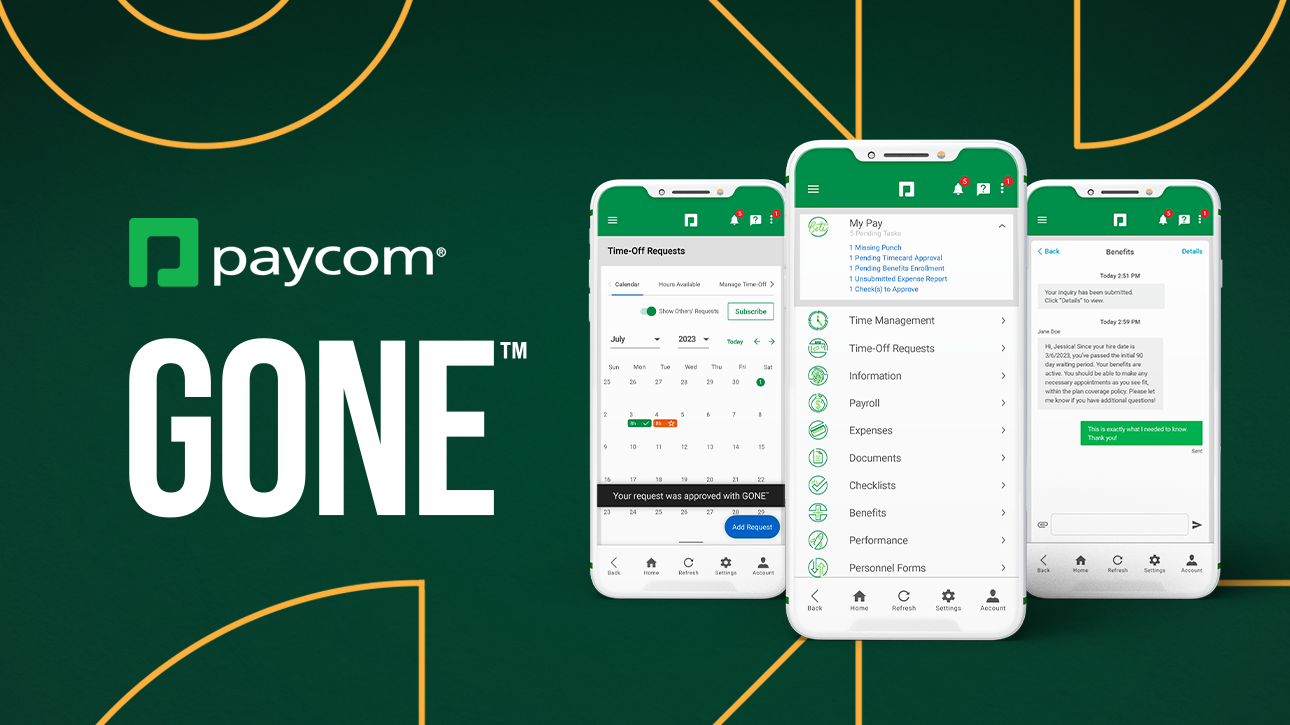 Product image for Paycom GONE