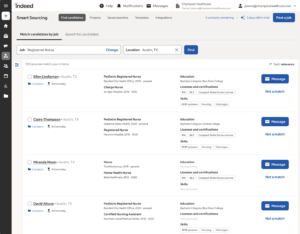 Indeed Smart Sourcing Matched Candidates product image